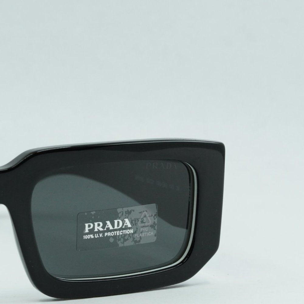 💯 NEW PRADA PR06YS 09Q5S0 BLACK GREY SUNGLASSES - Picture 5 of 13